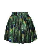 Peacock Fashion Style Crop Top MH8040