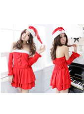 4PCS Red Christmas Costume MH3065