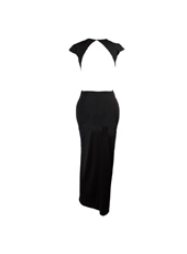 Black Backless Open Side Beach Dress S,M,L MH5218 
