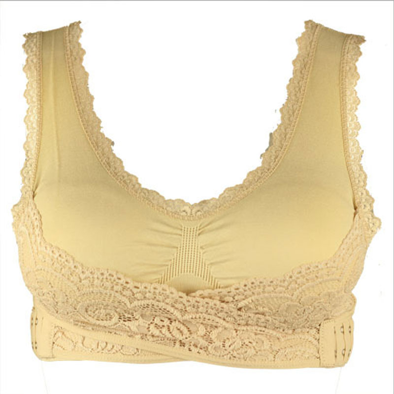 Yellow lace sports bra S,M,L MH4054Nanbin waist trainer