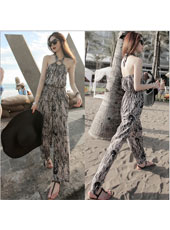 Sleeveless Halter Backless Jumpsuits S,M,L MH5281
