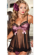 Pink and black gallus lingerie M-3XL MH6021