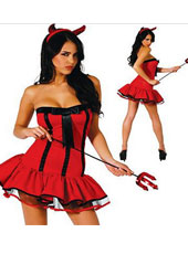 Red Strapped Costume MH3090