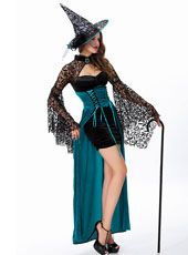 Long sleeve black witch costume   MH3170