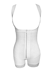 Beige Butt Lifter Waist Trainer Zip Body Shaper MH1909