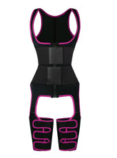 Pink Neoprene Leather Double Belt Vest MHW100065P 