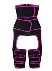 Pink Thigh Shaper with Double Belts MHW100024P