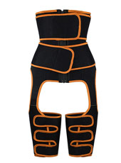 Orange Thigh Shaper with Double Belts MHW100024O  
