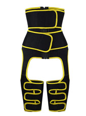 Yellow Thigh Shaper with Double Belts MHW100024Y 