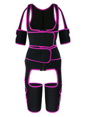 Pink Double StrapsThigh Shaper Vest With Arms Shaper MHW100051P