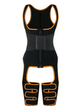  Orange Neoprene Leather One Belt Vest MHW100075O