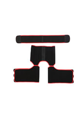 Red Neoprene Waist&Thigh Shaper with Single Detachable Belt MHW100118R