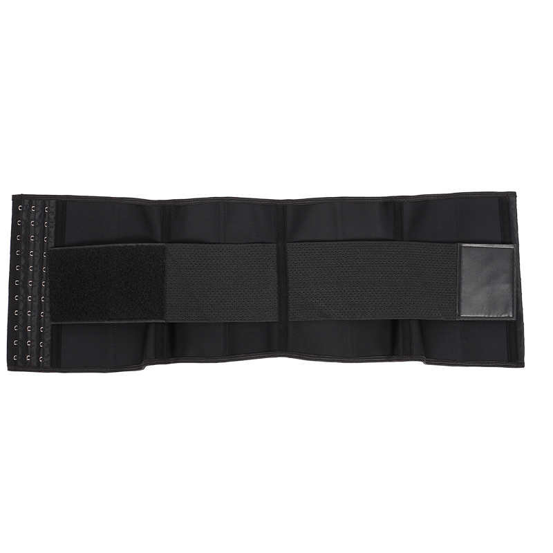 Black Latex 9 Inches and 10 cm Single Belt with Hook Waist Trainer MHW100445B