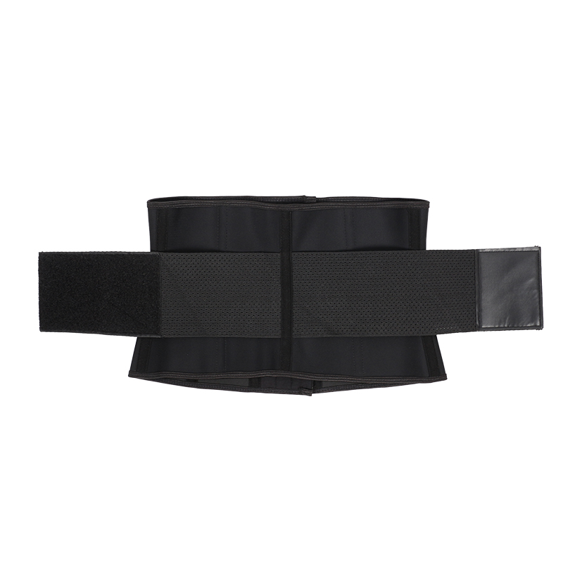 Black Latex 9 Inches and 10 cm Single Belt with Hook Waist Trainer MHW100445B