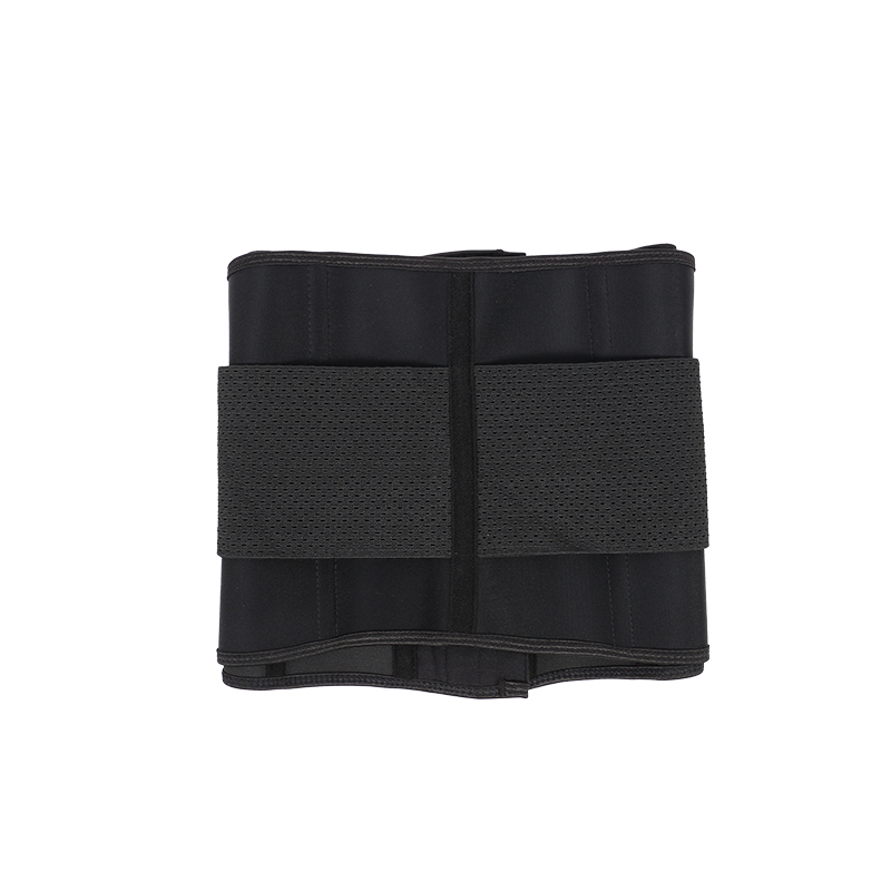 Black Latex 9 Inches and 10 cm Single Belt with Hook Waist Trainer MHW100445B