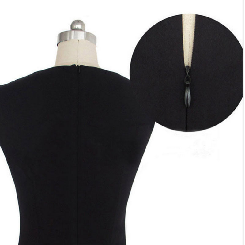 Sleeveless Black Bodycon Dress MH5029