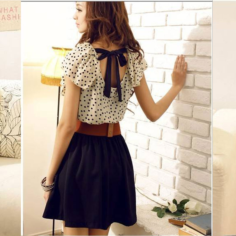 Two Pcs Casual Dress With Belt S.M.L.XL MH5037
