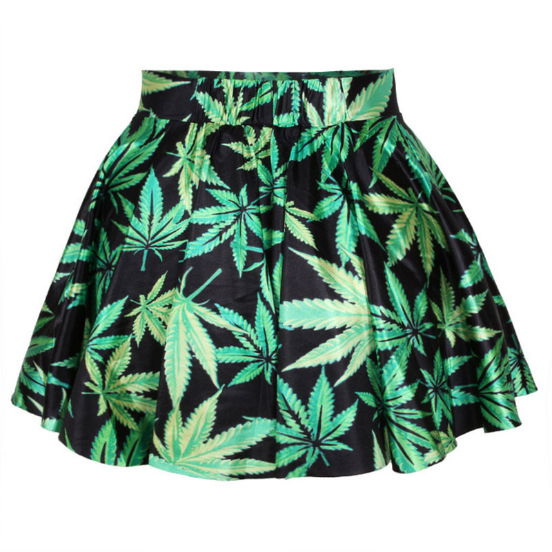 Green Maple Short Skirt S,M,L,XL MH8002