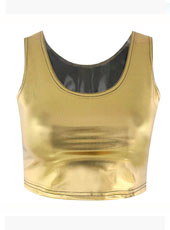 Bro Hug Gold Color Crop Top MH8022