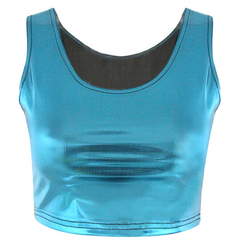 Bro Hug Light Blue Color Crop Top MH8024