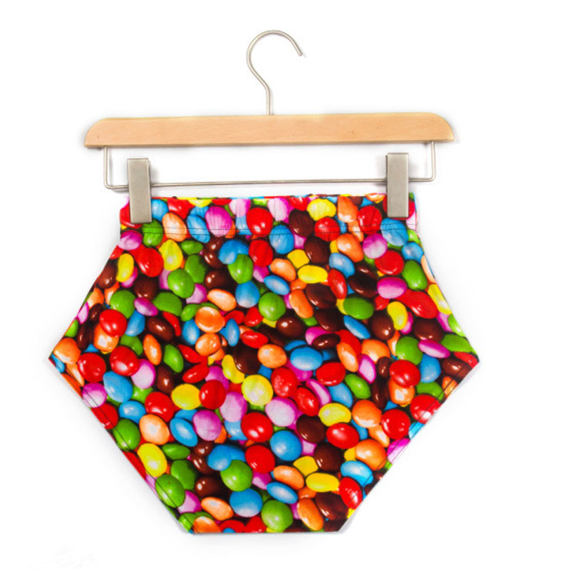 Printed Ladies Candies High Waist Bottom S,M,L,XL MH8029