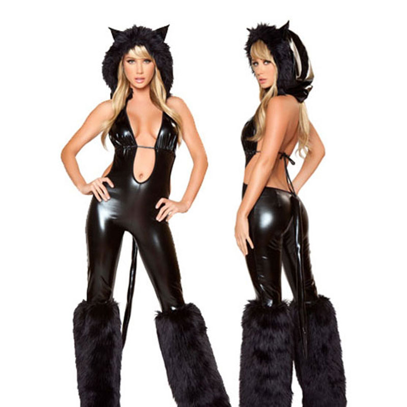 9PCS Black Cat Fur Animal MH3005