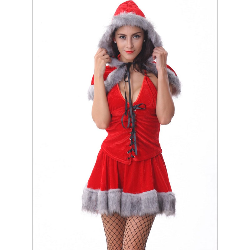 Christmas Wool Dress Costume MH306