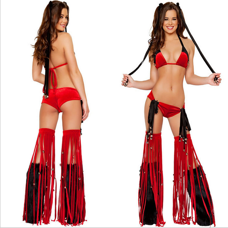 5 PCS Christmas Bra&String Set MH3064
