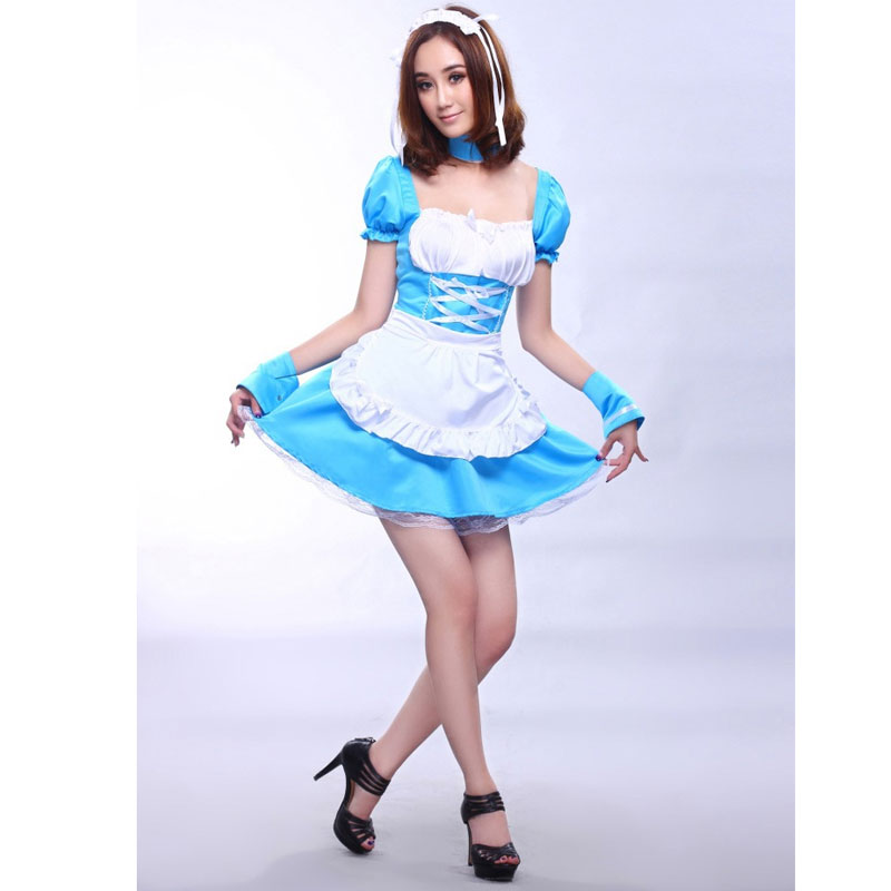 Blue Illusion Maid Costume MH3032