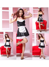 Black Strapless Maid Costume MH3035