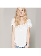 Sexy loose cotton t-shirt S,M,L,XL MH8139