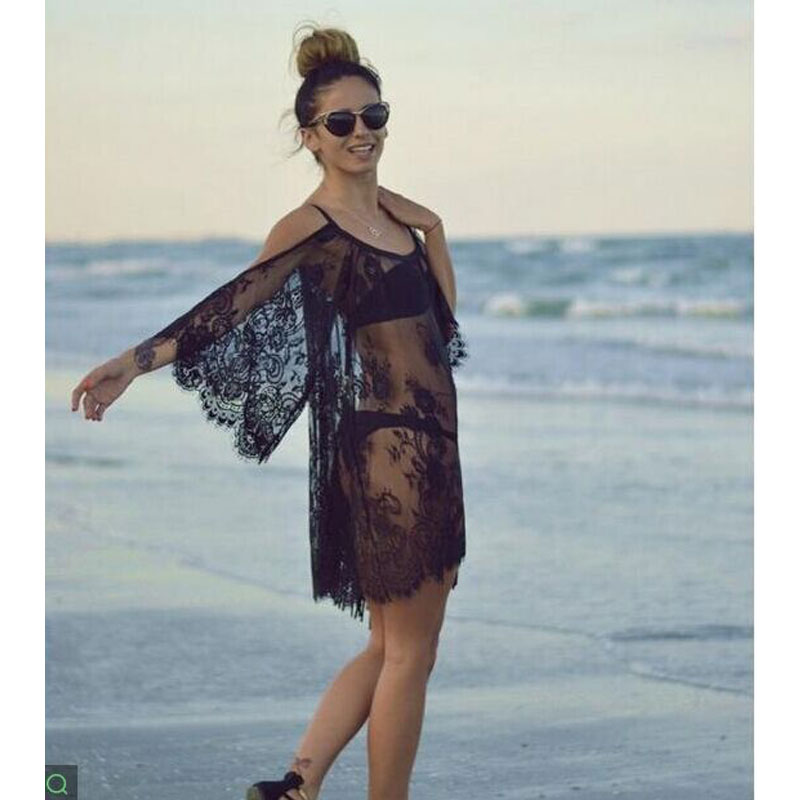 Sexy see through beach dress shirt S,M,L,XL MH8146