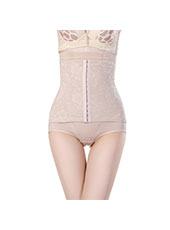 Three Hooks Nude Chinlon Body Shaper L-3XL MH1016