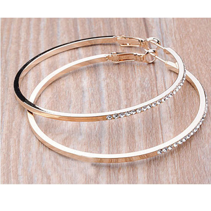 Gold rhinestone Earings MH9012