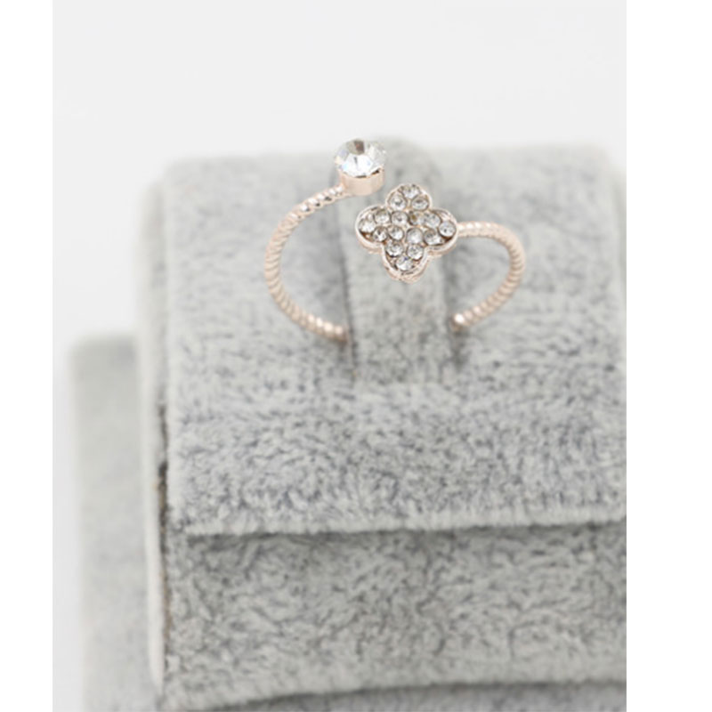 Rhinestone Beautiful King Mask Style Open Ring MH9027