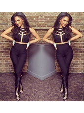 Black Bandage Jumpsuits S-L MH5263