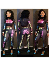 Black Two Pcs Jumpsuits S,M,L MH5268