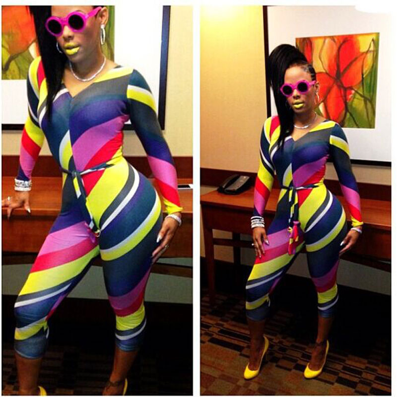 Rainbow Long Sleeve Jumpsuits S,M,L MH5273