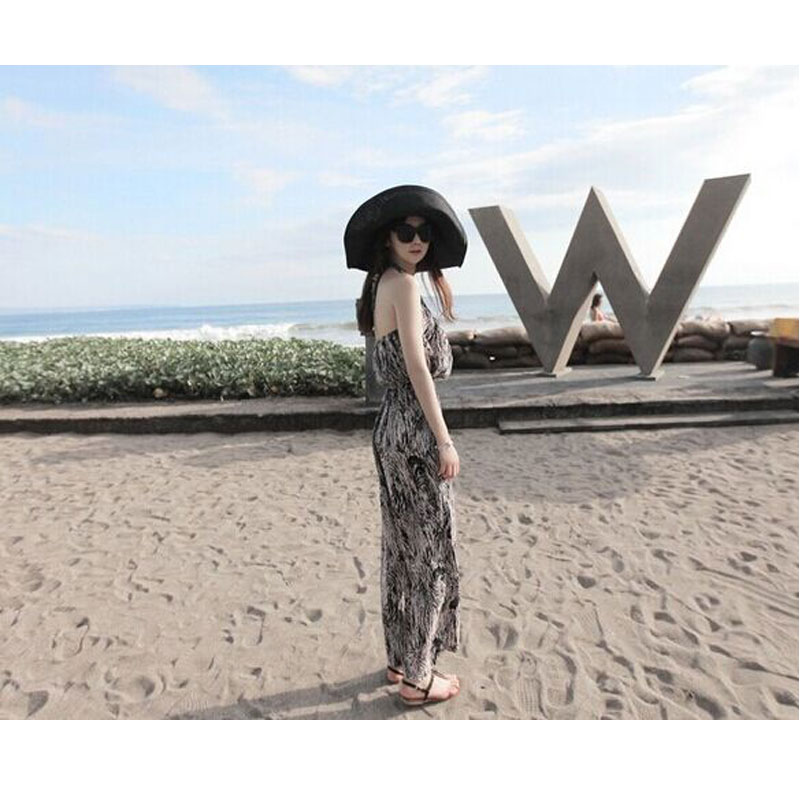 Sleeveless Halter Backless Jumpsuits S,M,L MH5281