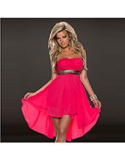 Red Off Shoulder Peplum Dress S-XL MH5144
