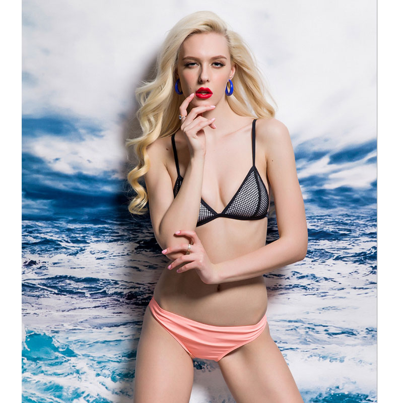 Black and orange bikini S-L MH2150