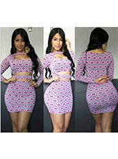 Two Dress Halter Long Sleeve Dress S,M,L MH5212