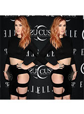 Hollow Out Two Pcs Black Bodycon Dress S,M,L MH5215