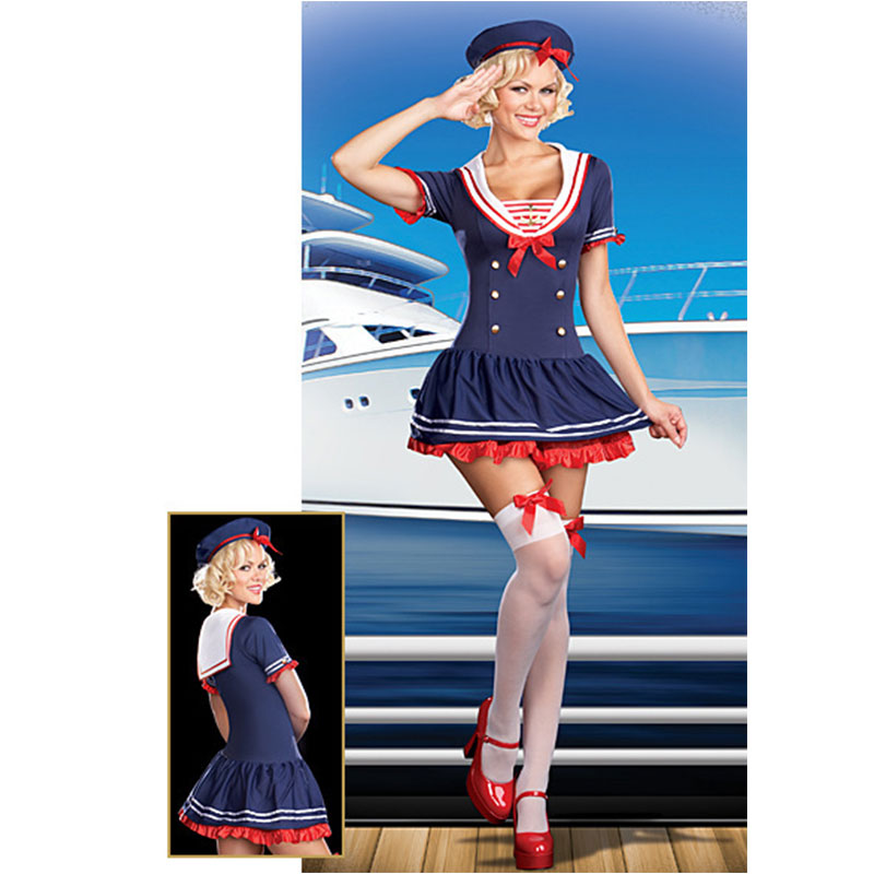 Dark Blue Sexy Navy Costume MH3077