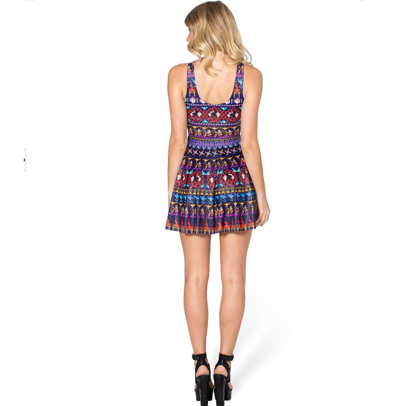 U neck skater dress MH5259