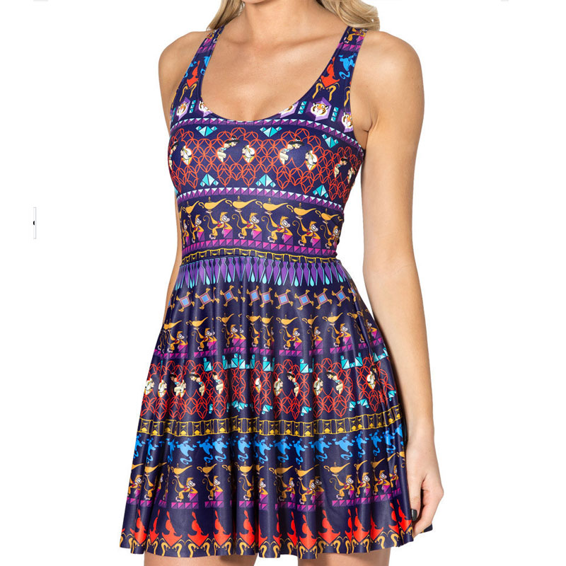 U neck skater dress MH5259