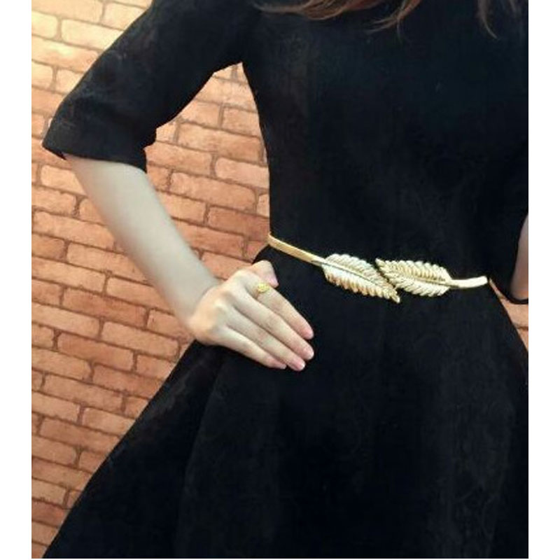 Gold leaf waist belt MH9031