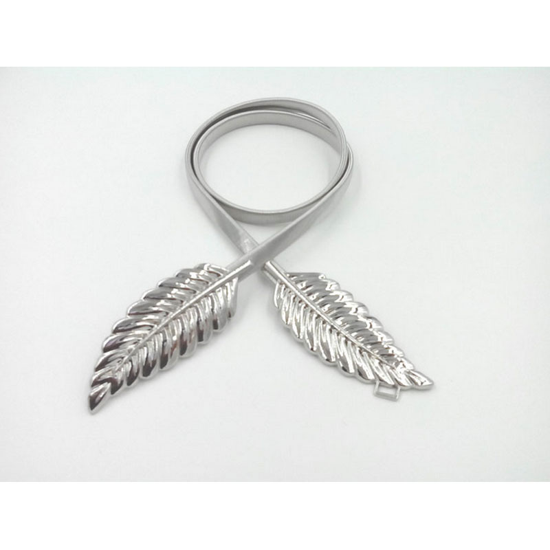 Silver leaf waist belt MH9032