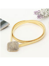 Spring metal gold belt MH9039