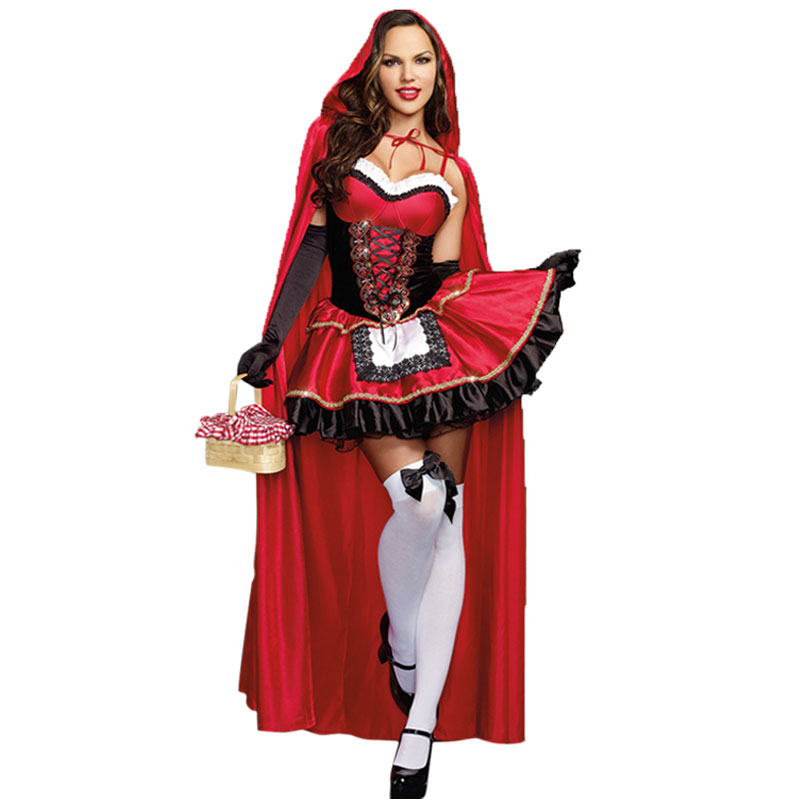Red and Black Sexy Halloween Costume MH3127